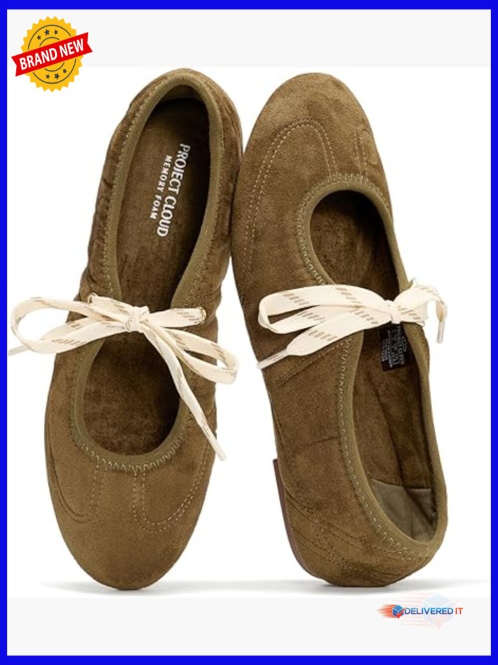 Mary Jane Flats Memory Foam Insole Lightweight Non-Slip Ballet Shoes